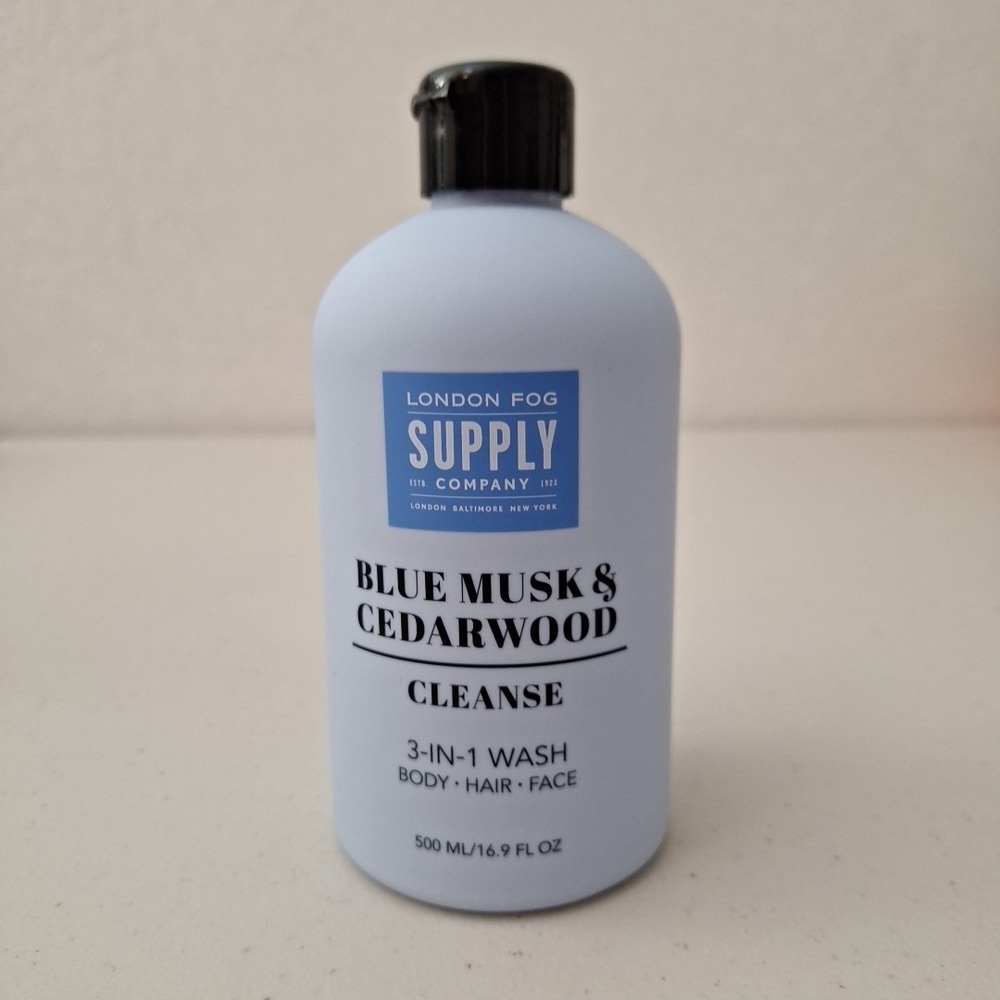 DISCONTINUED‎ London Fog Supply Co. BLUE MUSK & CEDARWOOD 3-in-1 Wash NEW